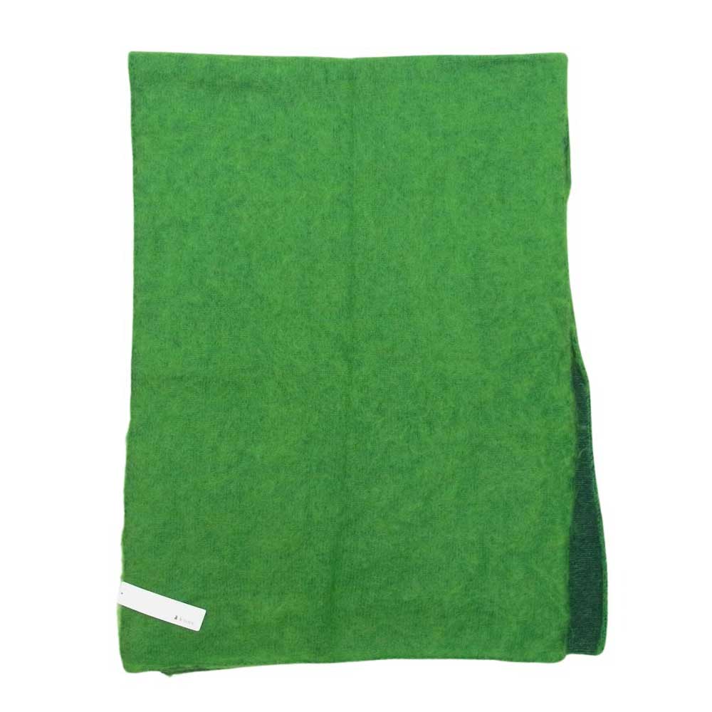コーン BAA13403WA MOHAIR WOOL STOLE モヘヤ モヘア ウール ストール マフラー グリーン系 F【新古品】【未使用】【中古】