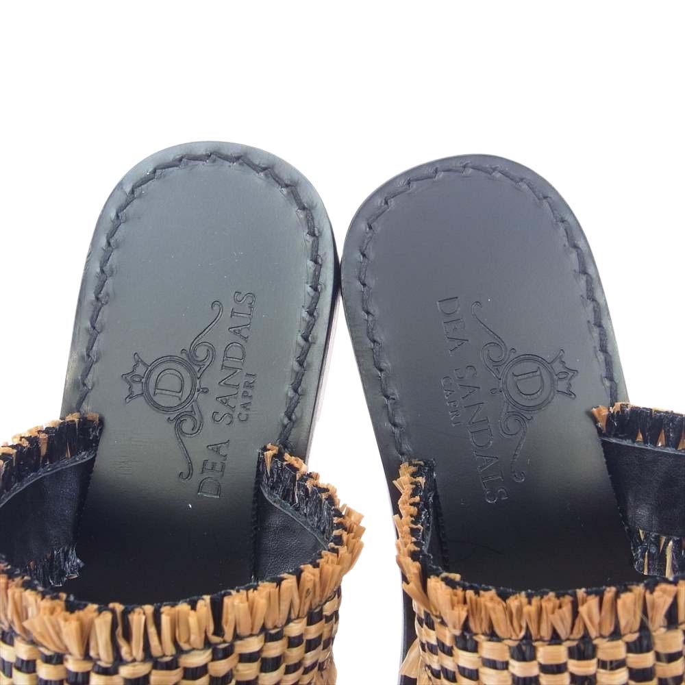 デアサンダルズカプリ mesh サンダル ブラック系 ブラウン系 36【新古品】【未使用】【中古】