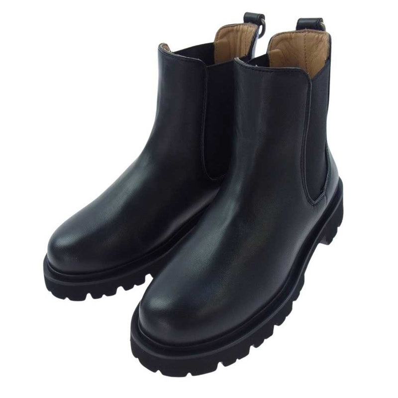 カミナンド 21101W TREK SOLE CHELSEA BOOTS トレックソール チェルシー サイドゴア ブーツ ブラック系 6（23cm）【新古品】【未使用】【中古】