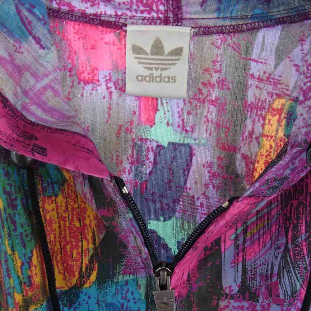 adidas アディダス 80s 90s Vintage ヴィンテージ 銀タグ 総柄 ジップ