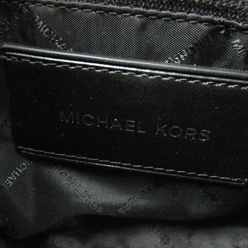 Michael Kors マイケルコース 37F2LCOC5B COOPER クーパー UTILTY XBODY ユーティリティ クロスボディ MKシグネチャー ショルダーバッグ ブラック系 グレー系【中古】