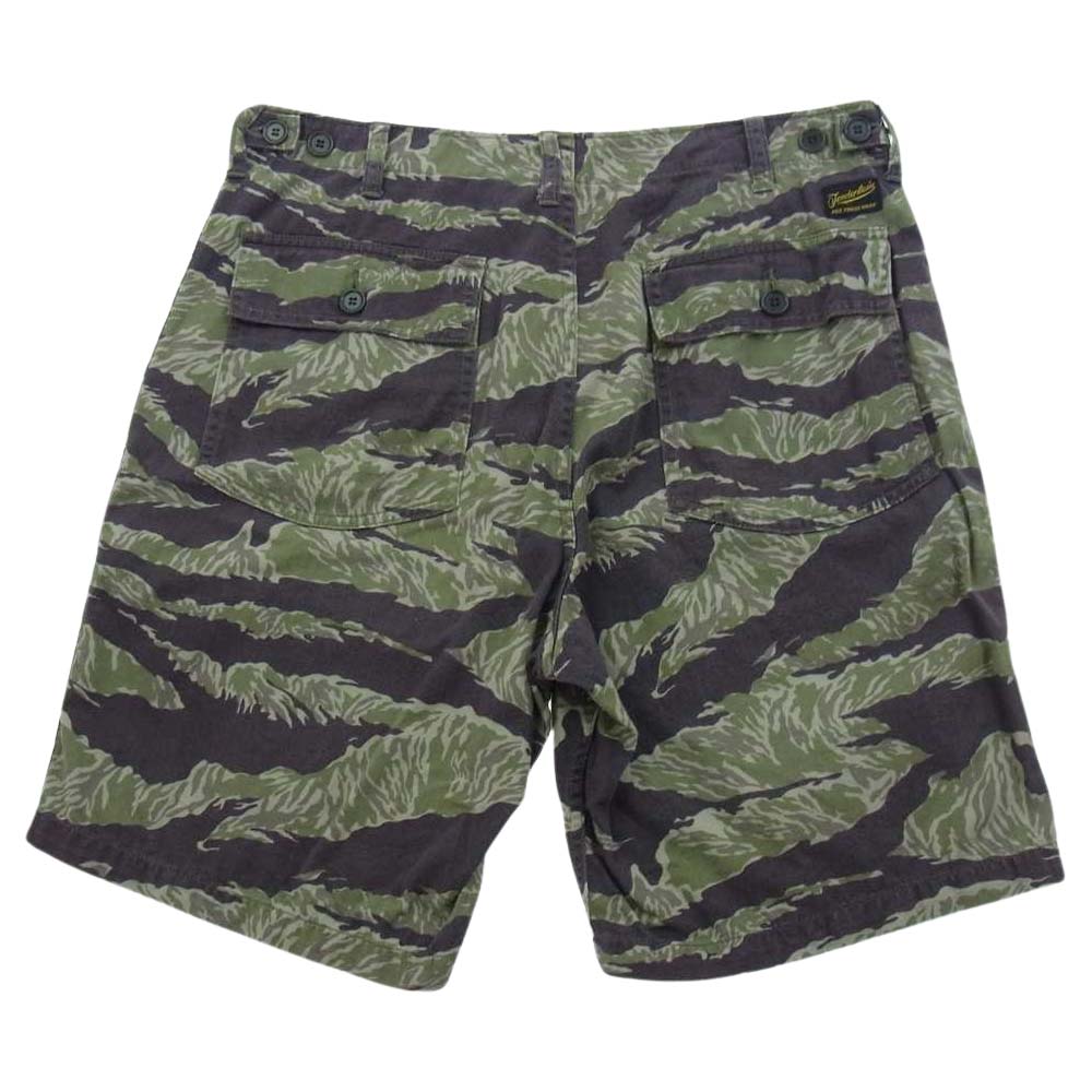 TENDERLOIN テンダーロイン T-BAMBOO SHORTS バンブー ショーツ ショート ハーフ パンツ カーキ系 M【中古】