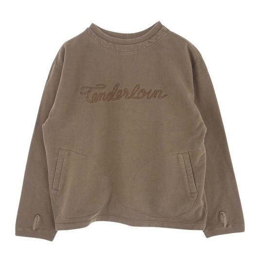 TENDERLOIN テンダーロイン CREW NECK SWEAT クルー ネック スウェット トレーナー ブラウン系 L【中古】