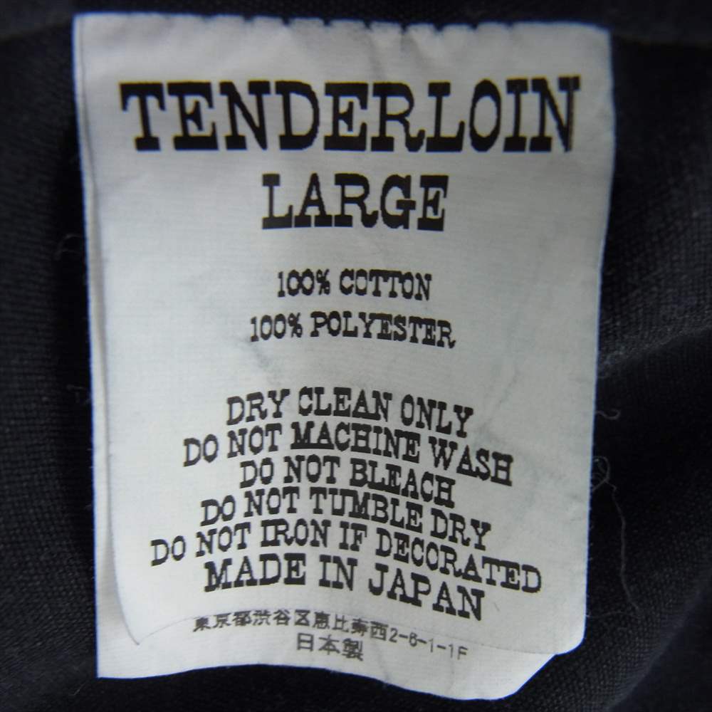 TENDERLOIN テンダーロイン ATX ACID JKT アシッド デニム 中綿 バックロゴ ジャケット BLACK L【中古】