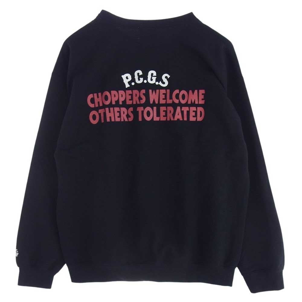 ポークチョップ CHOPPERS WELCOME SWEAT チョッパーズ ウェルカム スウェット トレーナー ブラック系 M【中古】