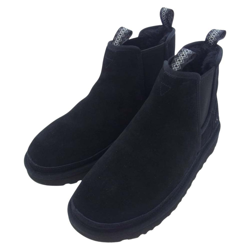 UGG アグ 1121644 neumel chelsea black  サイドゴア ムートン ブーツ ブラック系 27cm【中古】