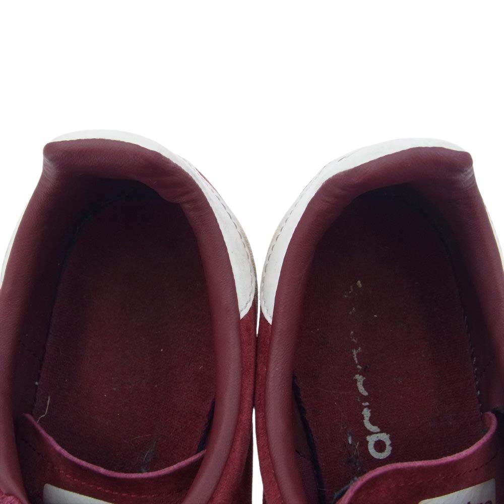 adidas アディダス BZ0087 CAMPUS キャンパス スエード ローカット スニーカー エンジ系 27cm【中古】
