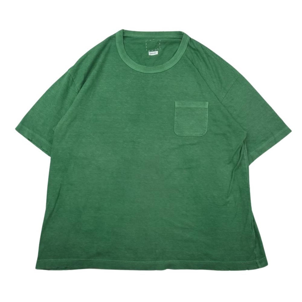 VISVIM ビズビム 0120105010014 20SS AMPLUS TEE S/S TEE Tシャツ 半袖 カットソー グリーン系 3【中古】