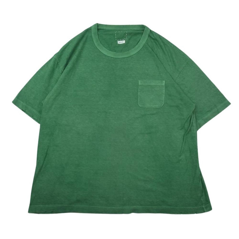 VISVIM ビズビム 0120105010014 20SS AMPLUS TEE S/S TEE Tシャツ 半袖 カットソー グリーン系 3【中古】