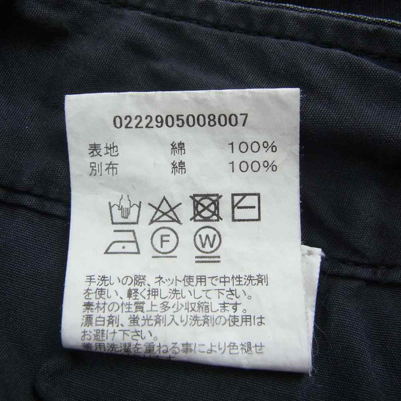 VISVIM ビズビム 22AW 0222905008007 ICT FIELD CHINO PANTS DMGD フィールド チノ パンツ  ブラック系 4【中古】