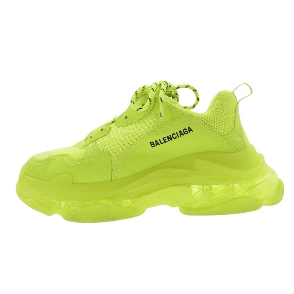 BALENCIAGA バレンシアガ 541624 Triple S トリプルS トリプルエス クリアソール ローカット スニーカー イエロー系 29.0cm【中古】