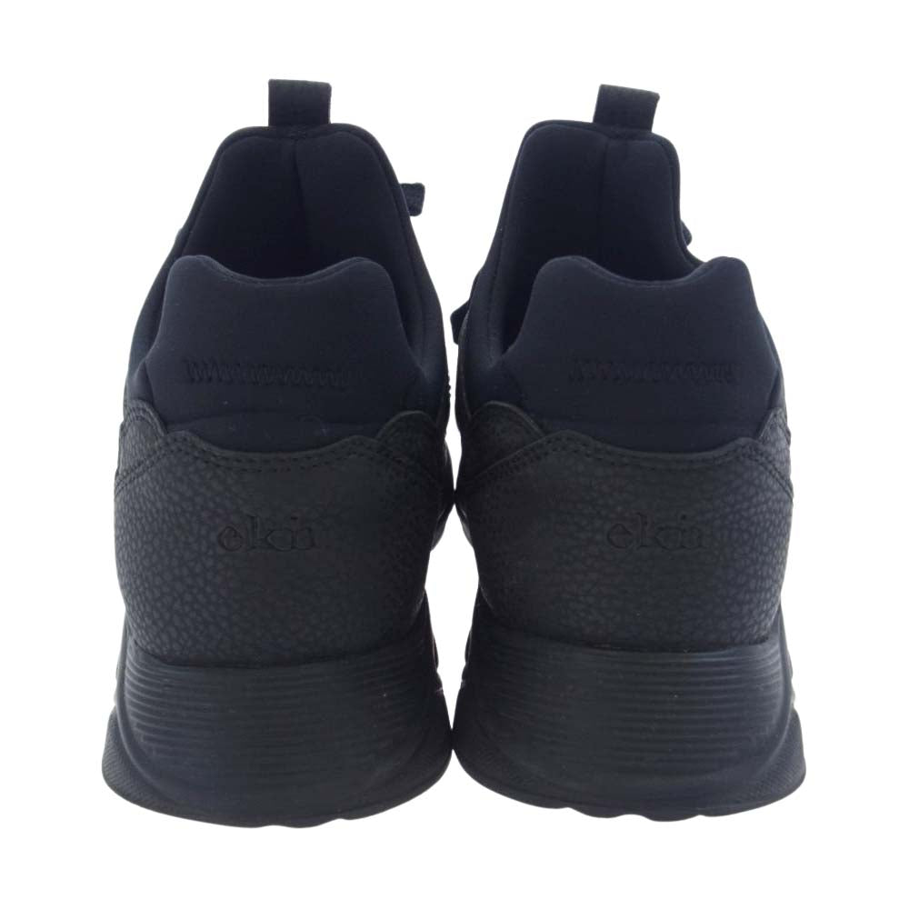 エクン ポルトガル製 LARCH ラーチ スニーカー シューズ ブラック系 38【中古】