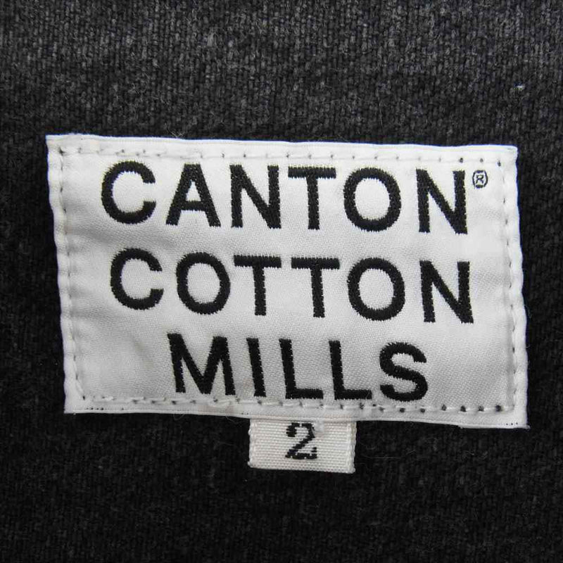 キャントン CNCM-H30L-3310002 CANTON COTTON MILLS キャントン コットンミルズ 1st 先染め デニム ジャケット ブラック系 2【中古】