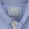 Sacai サカイ 23AW 23-03171M Thomas Mason Cotton Poplin L S Shirt トーマスメイソン コットンポプリン ジップアップ ストライプ シャツ ブルー系 3【新古品】【未使用】【中古】