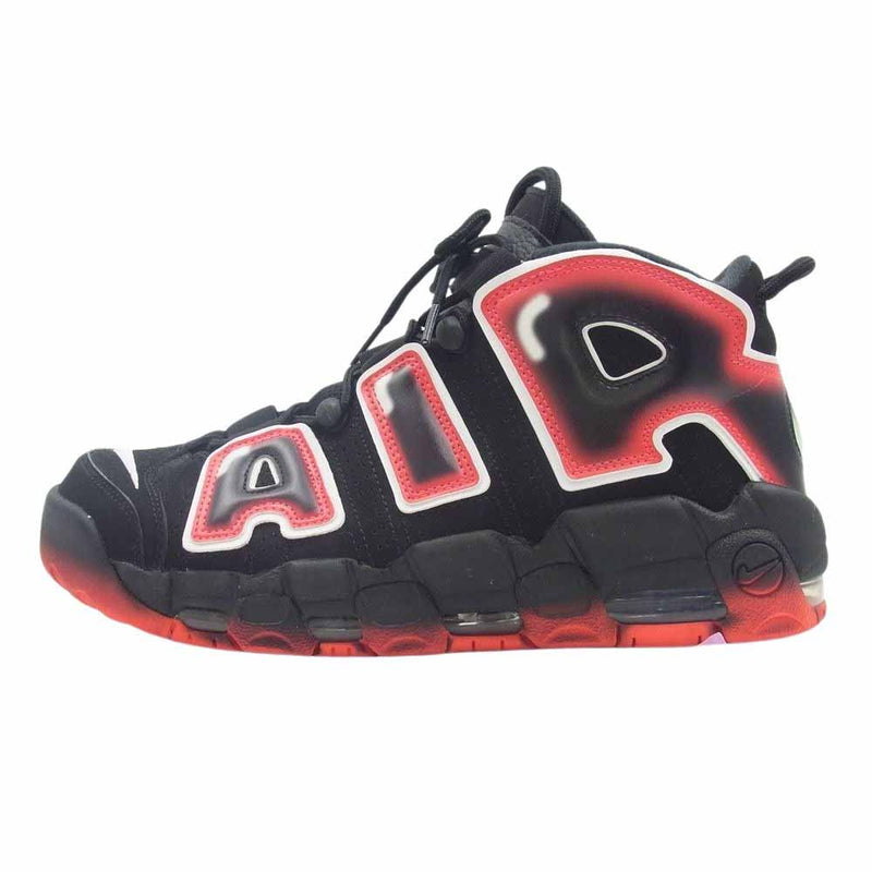 NIKE ナイキ CJ6129-001 AIR MORE UPTEMPO エア モア アップテンポ LASER CRIMSON レーザークリムゾン ハイカット スニーカー ブラック系 レッド系 28cm【中古】