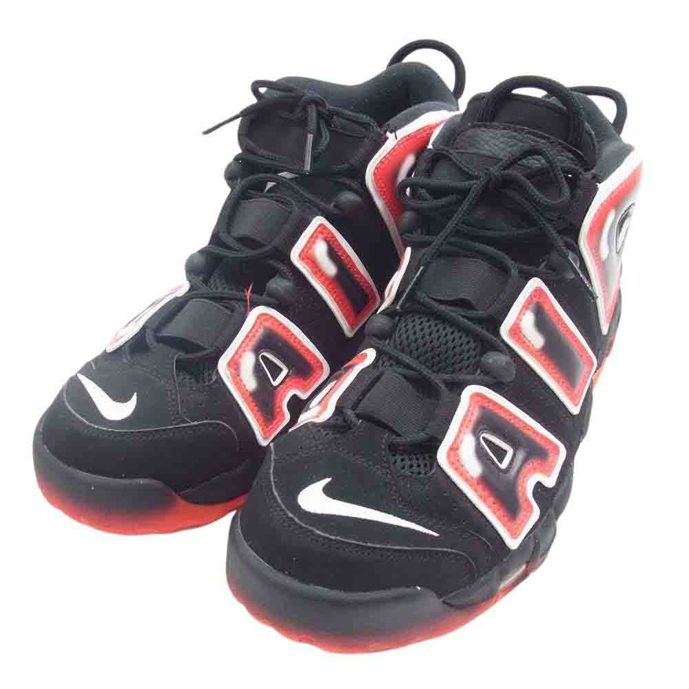 NIKE ナイキ CJ6129-001 AIR MORE UPTEMPO エア モア アップテンポ LASER CRIMSON レーザークリムゾン ハイカット スニーカー ブラック系 レッド系 28cm【中古】