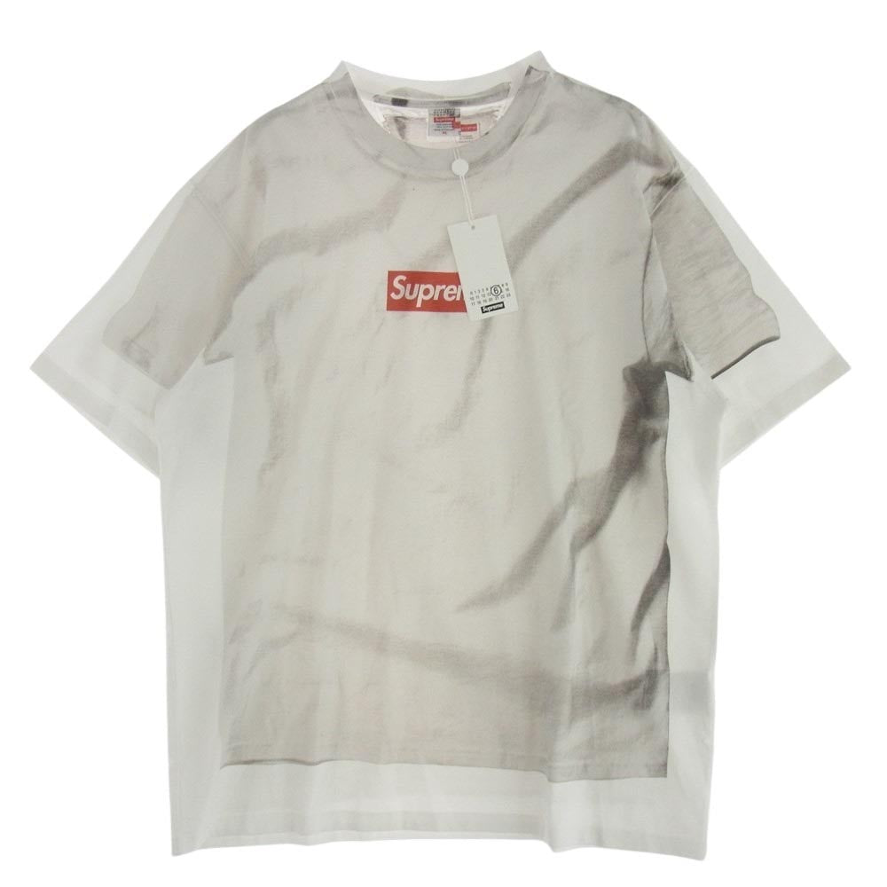 Supreme シュプリーム × MM6 エムエムシックス Maison Margiela メゾンマルジェラ Box Logo Tee  ボックスロゴ プリント Tシャツ XL【新古品】【未使用】【中古】