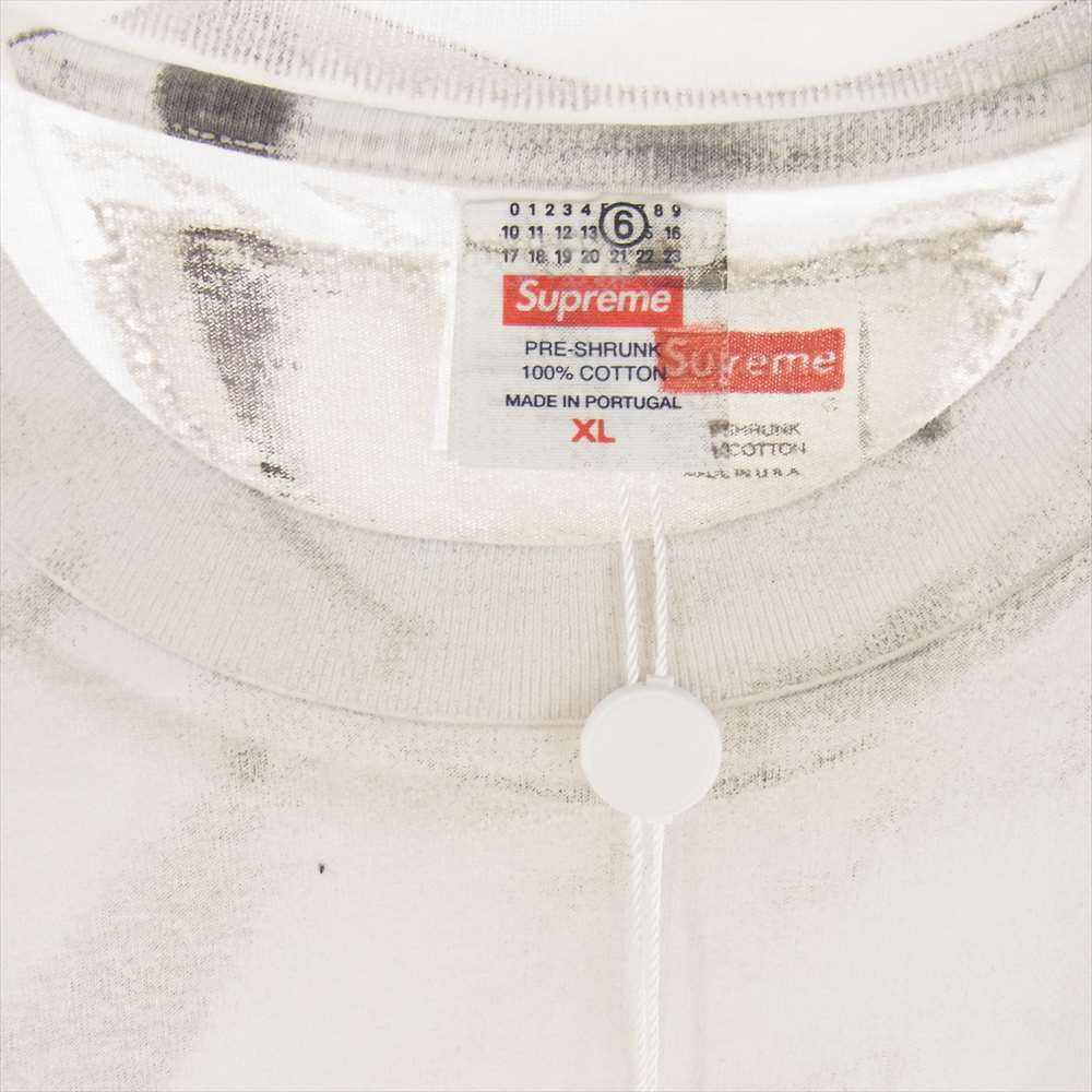 Supreme シュプリーム × MM6 エムエムシックス Maison Margiela メゾンマルジェラ Box Logo Tee  ボックスロゴ プリント Tシャツ XL【新古品】【未使用】【中古】