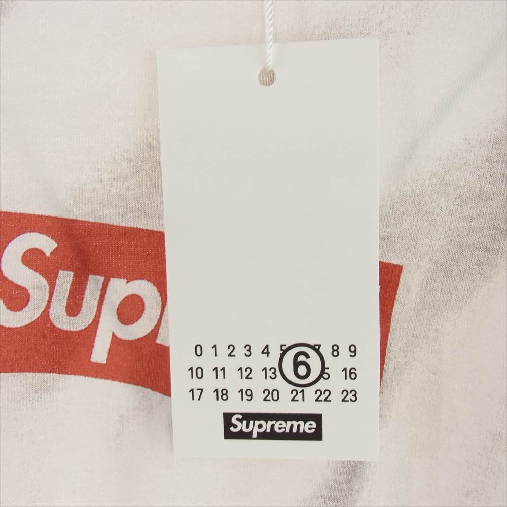 Supreme シュプリーム × MM6 エムエムシックス Maison Margiela メゾンマルジェラ Box Logo Tee  ボックスロゴ プリント Tシャツ XL【新古品】【未使用】【中古】