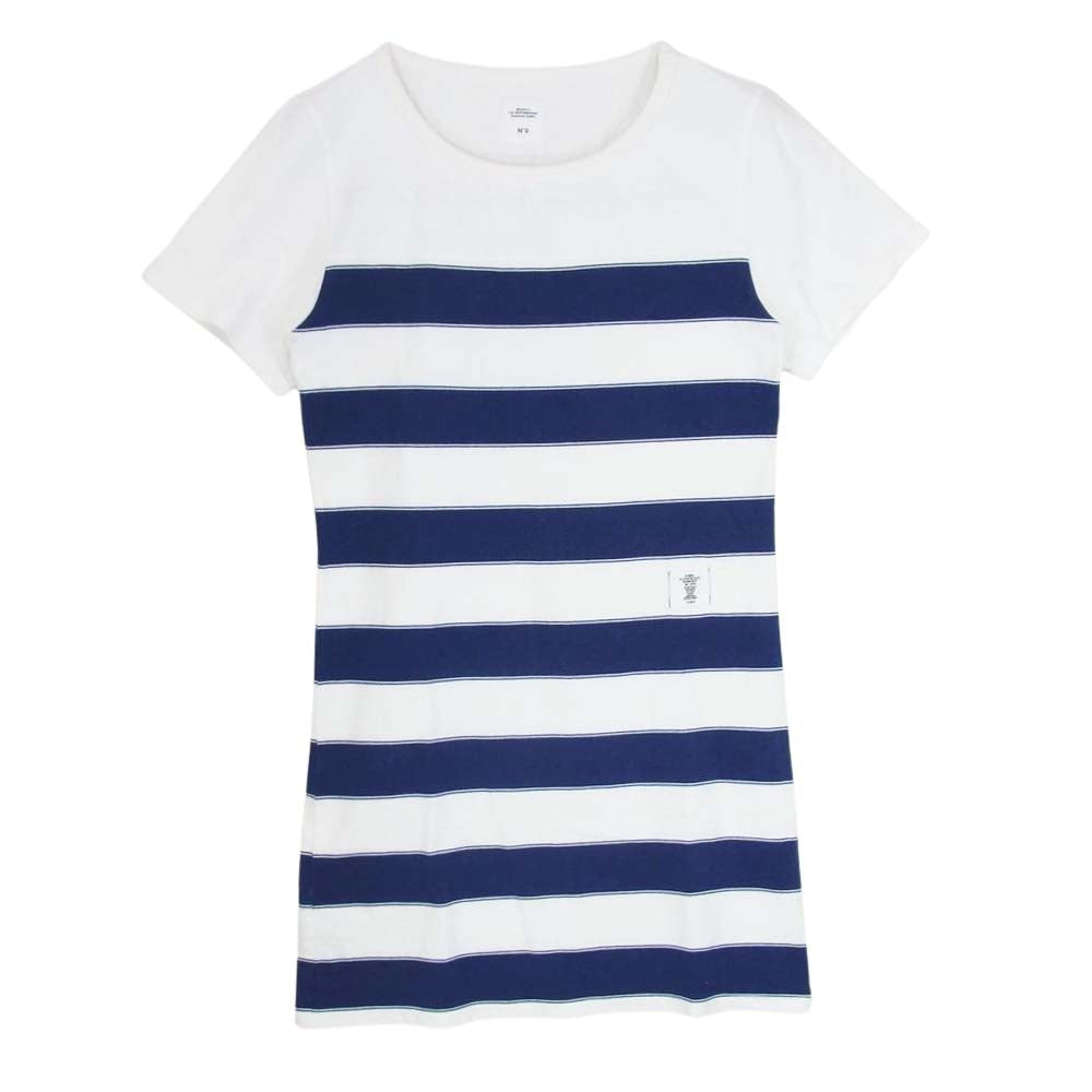 ベドウィンアンドザハートブレイカーズ ボーダー 半袖 ワンピース ロング カットソー Tシャツ ブルー系 0 【中古】