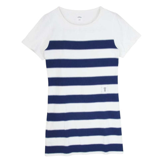 ベドウィンアンドザハートブレイカーズ ボーダー 半袖 ワンピース ロング カットソー Tシャツ ブルー系 0 【中古】