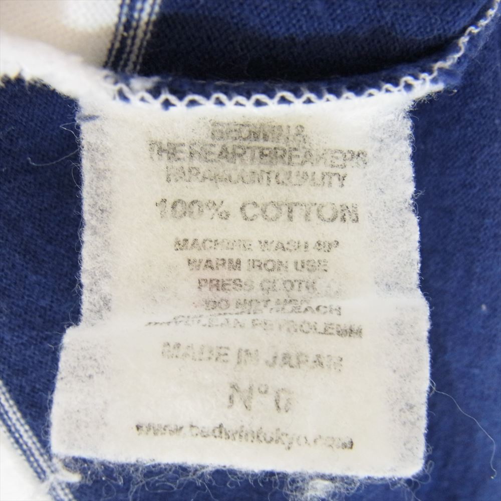 ベドウィンアンドザハートブレイカーズ ボーダー 半袖 ワンピース ロング カットソー Tシャツ ブルー系 0 【中古】