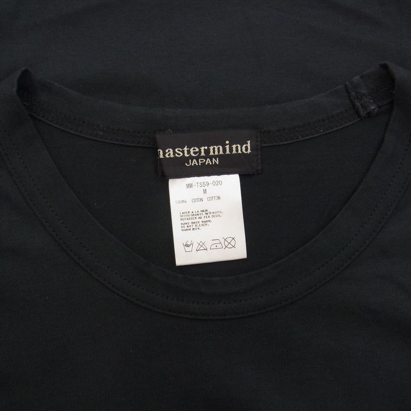 mastermind JAPAN マスターマインドジャパン MW-TS59-020 モザイクスカル フロントロゴプリント クルーネック 半袖 Tシャツ ブラック系 M【中古】