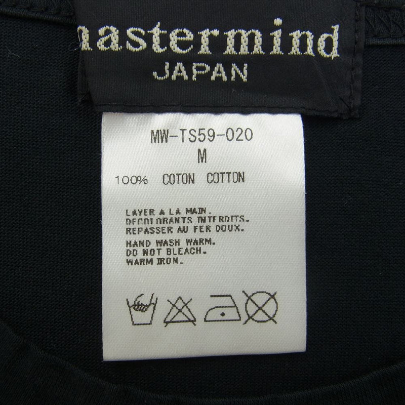 mastermind JAPAN マスターマインドジャパン MW-TS59-020 モザイクスカル フロントロゴプリント クルーネック 半袖 Tシャツ ブラック系 M【中古】