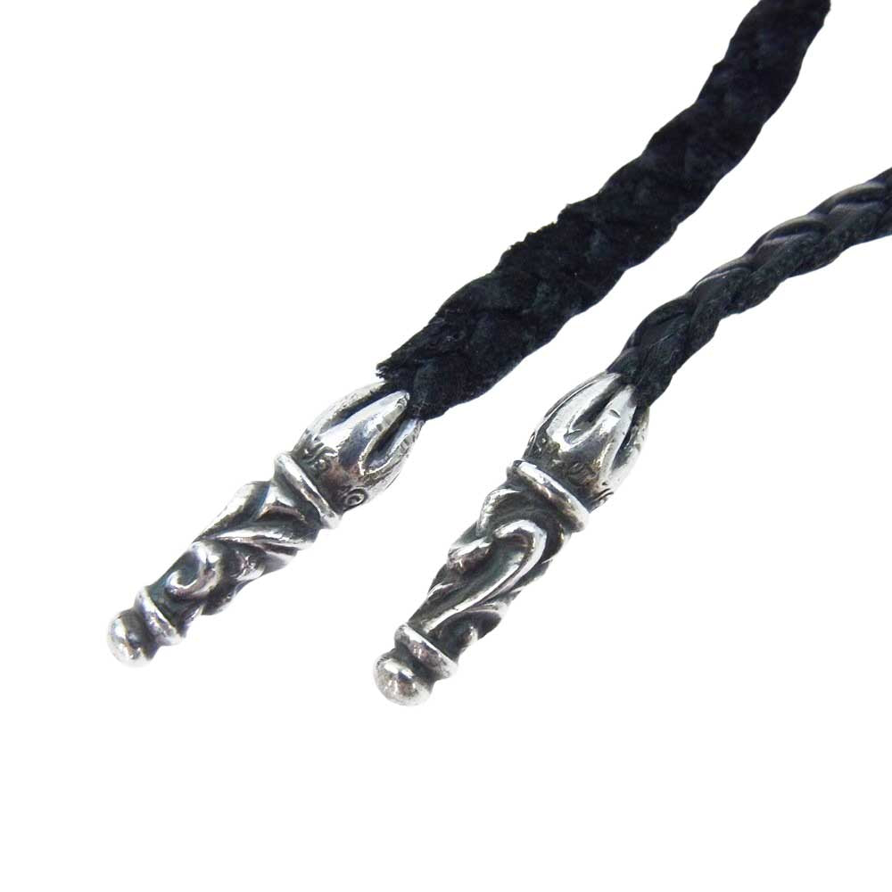 CHROME HEARTS クロムハーツ（原本無） LEATHER BRAID レザー ブレード ネックレス【中古】