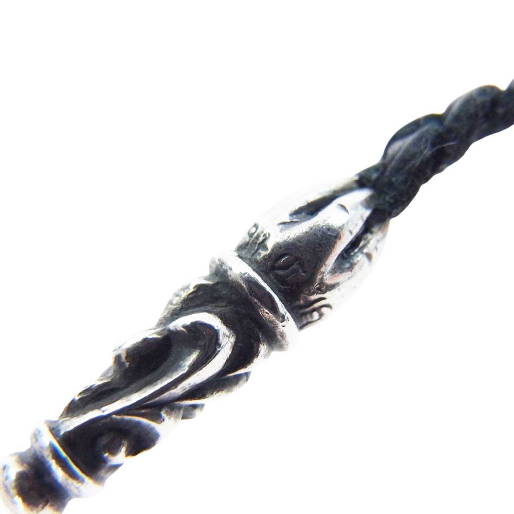 CHROME HEARTS クロムハーツ（原本無） LEATHER BRAID レザー ブレード ネックレス【中古】