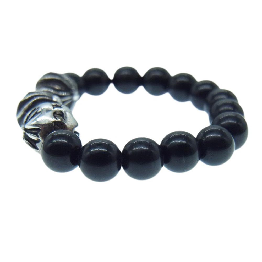 CHROME HEARTS クロムハーツ（原本無） BEADS RING クロスボール ビーズ リング 18号【中古】