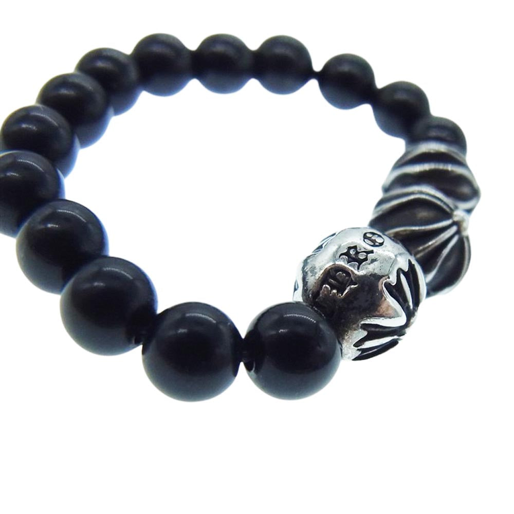 CHROME HEARTS クロムハーツ（原本無） BEADS RING クロスボール ビーズ リング 18号【中古】