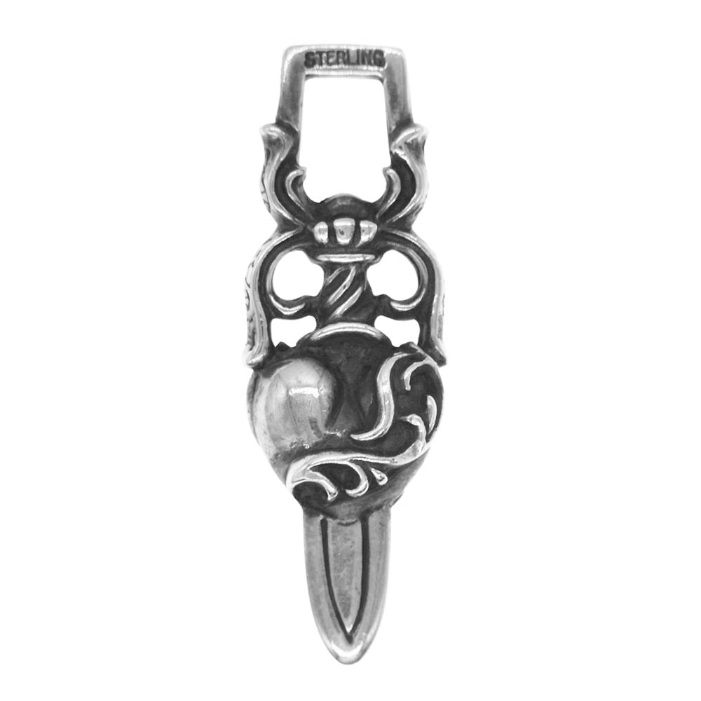 CHROME HEARTS クロムハーツ（原本無） DAGGER HEART ダガーハート ペンダントトップ【中古】