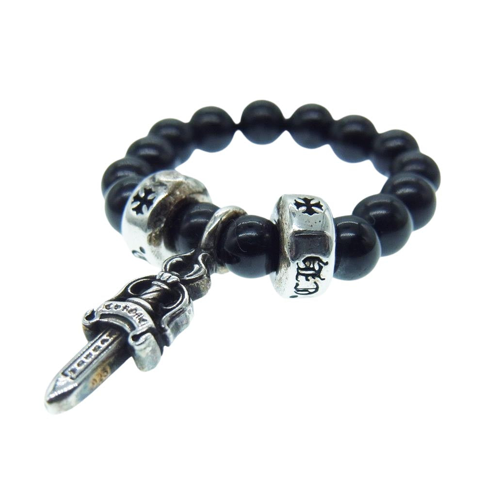 CHROME HEARTS クロムハーツ（原本無） BEADS RING ダガーチャーム ビーズ リング 10号【中古】