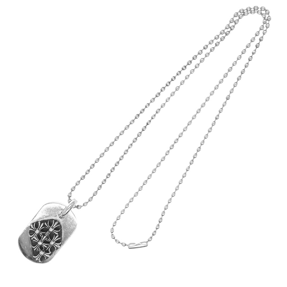 CHROME HEARTS クロムハーツ（原本無） RAISED CEMETERY レイズド セメタリー クロス ドッグタグ ペンダントトップ【中古】