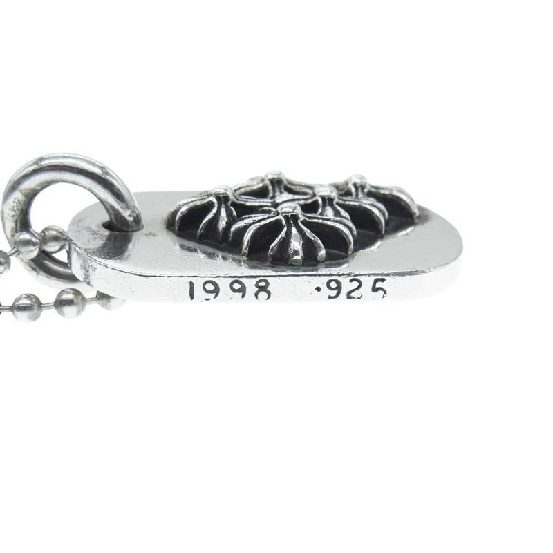 CHROME HEARTS クロムハーツ（原本無） RAISED CEMETERY レイズド セメタリー クロス ドッグタグ ペンダントトップ【中古】