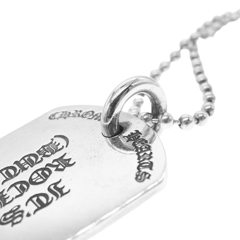 CHROME HEARTS クロムハーツ（原本無） D TAG LRG LT リップアンドタン ドッグタグ ラージ ペンダントトップ【中古】