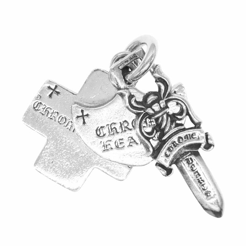 CHROME HEARTS クロムハーツ（原本無） GALF購入証明書付属 3TRINKETS オールド スリートリンケッツ ペンダントトップ【中古】