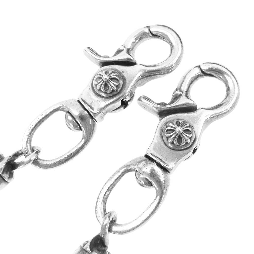 CHROME HEARTS クロムハーツ（原本無） 9LINK ROLLER LONG-T オールド 2クリップ ロング ローラー ウォレットチェーン【中古】