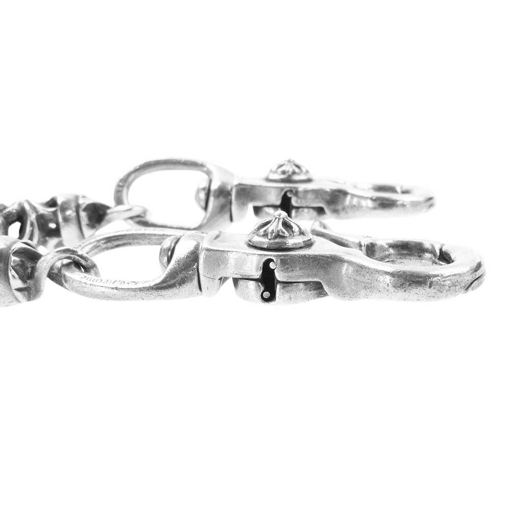 CHROME HEARTS クロムハーツ（原本無） 9LINK ROLLER LONG-T オールド 2クリップ ロング ローラー ウォレットチェーン【中古】