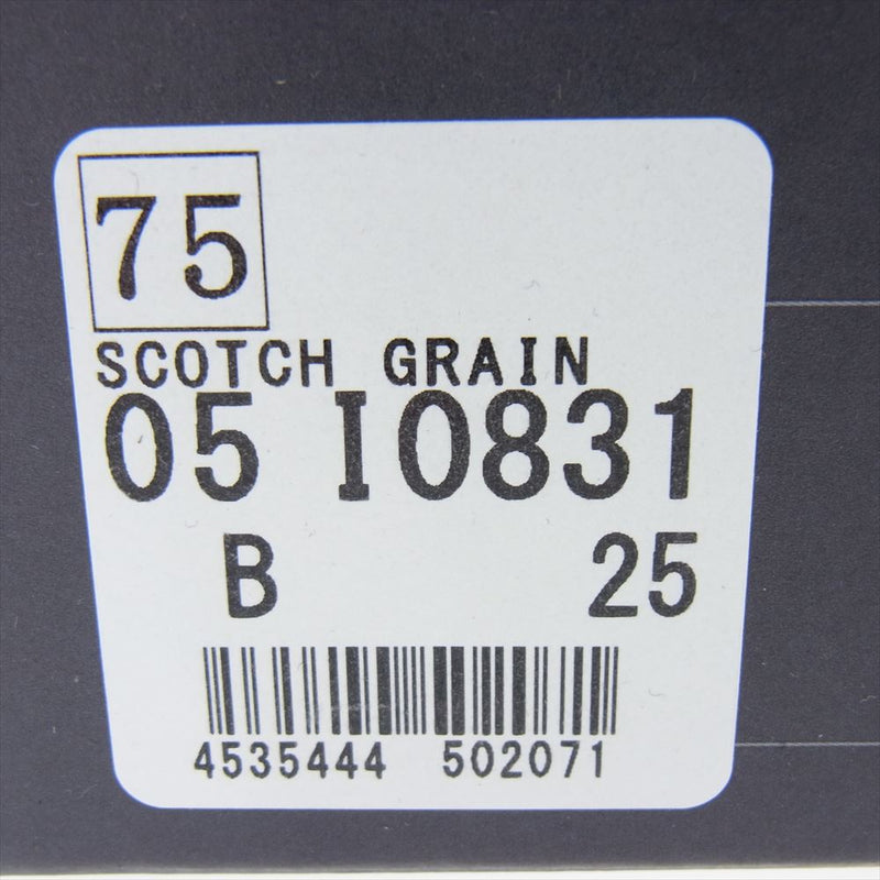 SCOTCH GRAIN スコッチグレイン I-0831 ストレートチップ ビジネス シューズ ブラック系 25【新古品】【未使用】【中古】