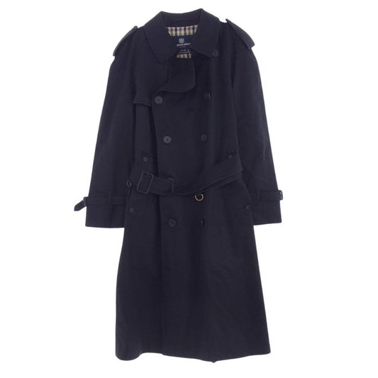 Aquascutum アクアスキュータム A2252202-99 英国製 トレンチ コート ブラック系 38【中古】