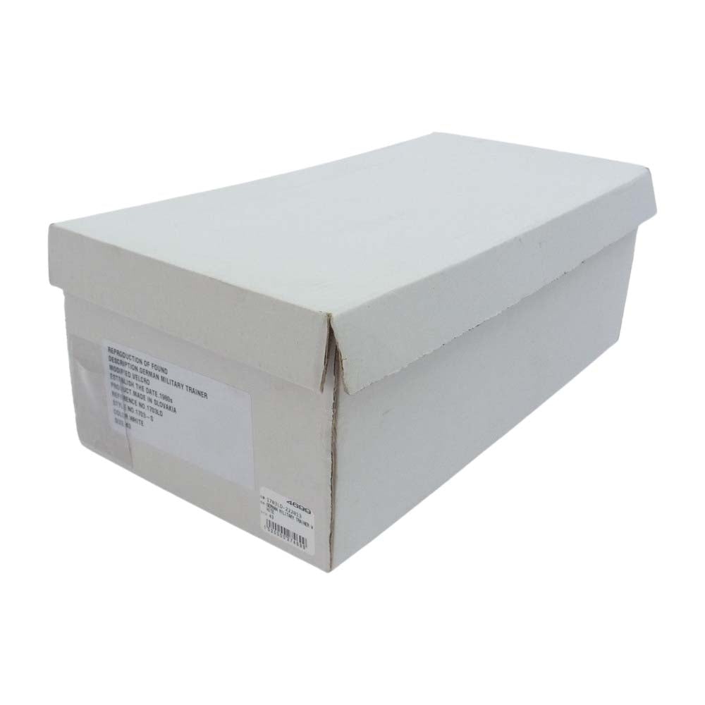 リプロダクションオブファウンド 1703LD-222013 GERMAN TRAINER VERCLO ジャーマン トレーナー ベルクロ スニーカー ホワイト系 43【新古品】【未使用】【中古】