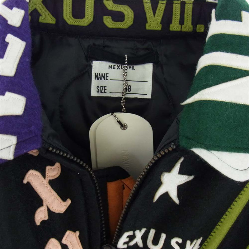 ネクサスセブン PENNANT CWU VARSITY JKT ペナント パッチワーク バーシティ ジャケット 48【新古品】【未使用】【中古】