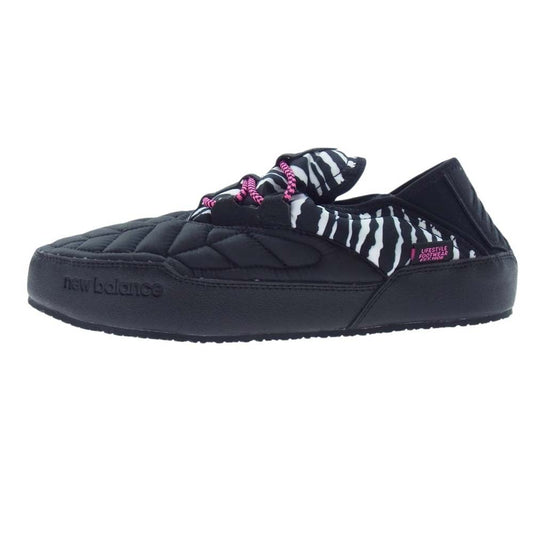 NEW BALANCE ニューバランス SUFMOCZ2 CARAVAN MOC LOW ゼブラ柄 ナイロン キルティング スニーカー ブラック系 29cm【中古】