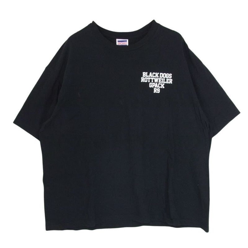 ROTTWEILER ロットワイラー BLACK DOGS ブラックドッグス 半袖 Ｔシャツ ブラック系 XL【中古】