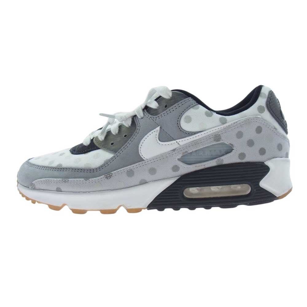 NIKE ナイキ CZ1929-100 AIR MAX 90 NRG WHITE POLKA エアマックス 90 NRG ホワイトポルカ スニーカー ローカットスニーカー グレー系 ホワイト系 29cm【中古】