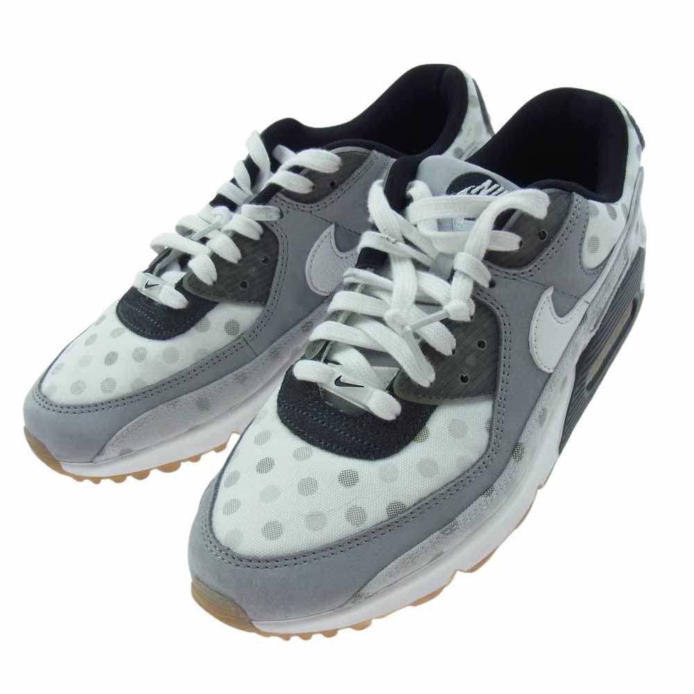 NIKE ナイキ CZ1929-100 AIR MAX 90 NRG WHITE POLKA エアマックス 90 NRG ホワイトポルカ スニーカー ローカットスニーカー グレー系 ホワイト系 29cm【中古】