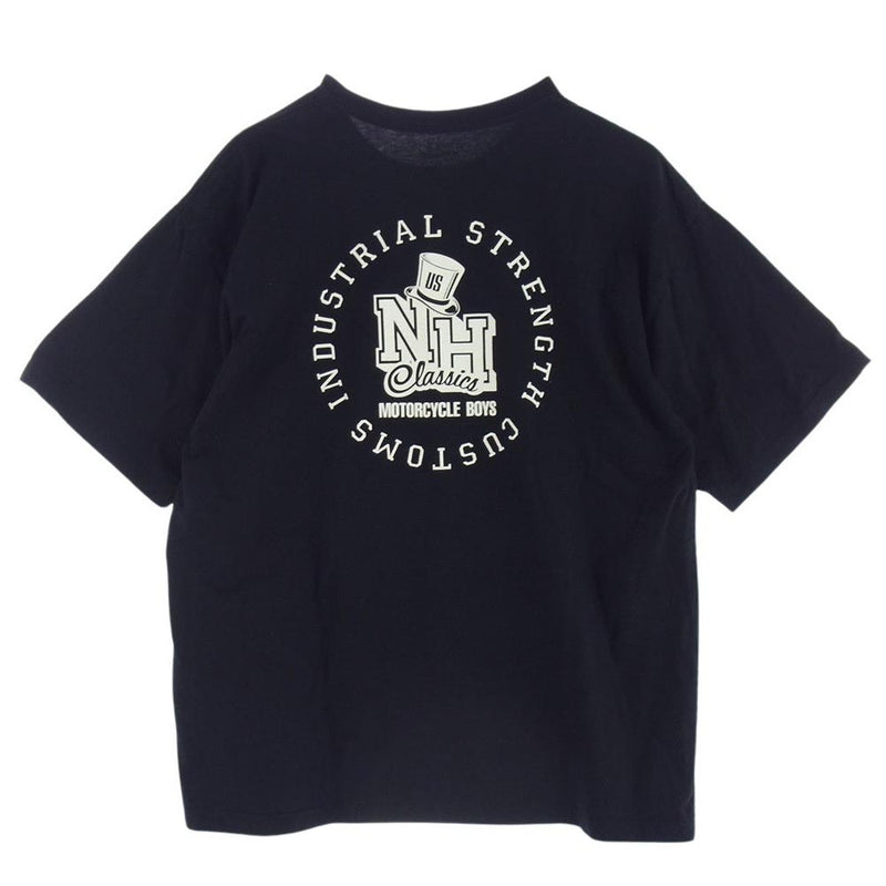 NEIGHBORHOOD ネイバーフッド CYCLE FURY S/S TEE ロゴ バックプリント 半袖 クルーネック Ｔシャツ ブラック系 L【中古】