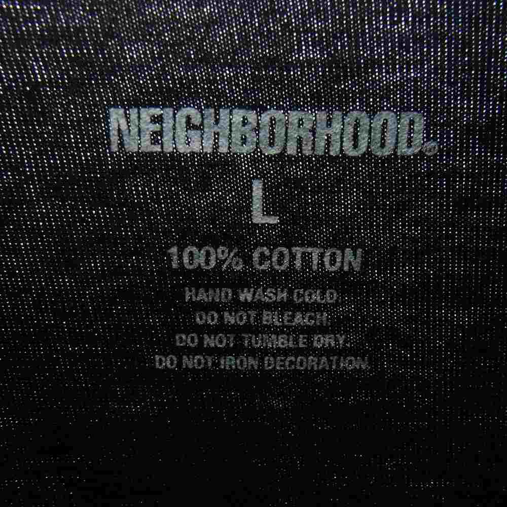 NEIGHBORHOOD ネイバーフッド CYCLE FURY S/S TEE ロゴ バックプリント 半袖 クルーネック Ｔシャツ ブラック系 L【中古】